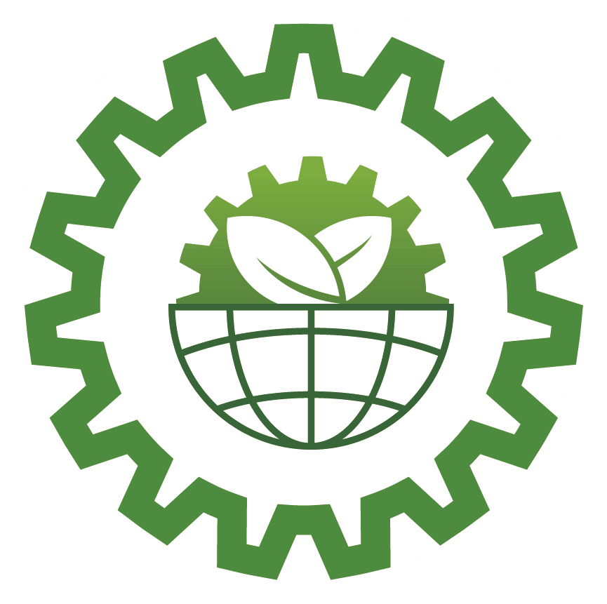 Icono de planta verde de gestion ambiental