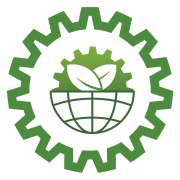 Icono de planta verde de gestion ambiental